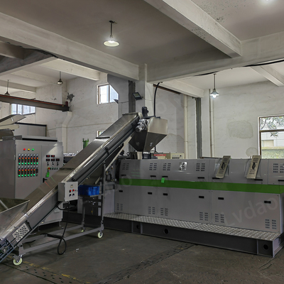 140mm Dubbele Stadia die Machine Harde Plastic Kringloop Korrelende Machine pelletiseren