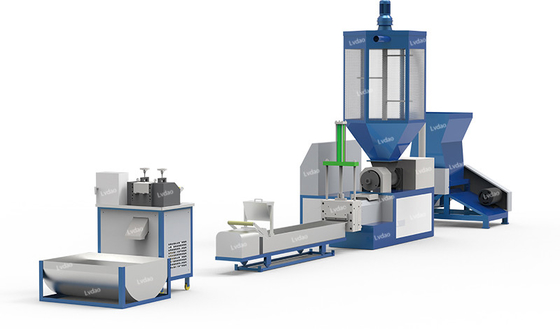 Dubbele Stadiapolystyreen van het de Schroefontwerp van de Recyclingsmachine Enige Lange de Diensttijd